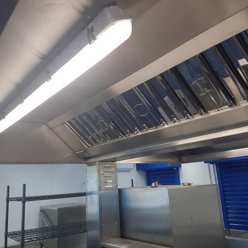 Stainless steel kitchen ventilation system