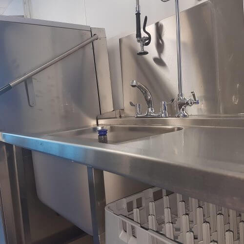 Stainless steel kitchen units