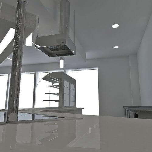 Stainless steel kitchen diagram