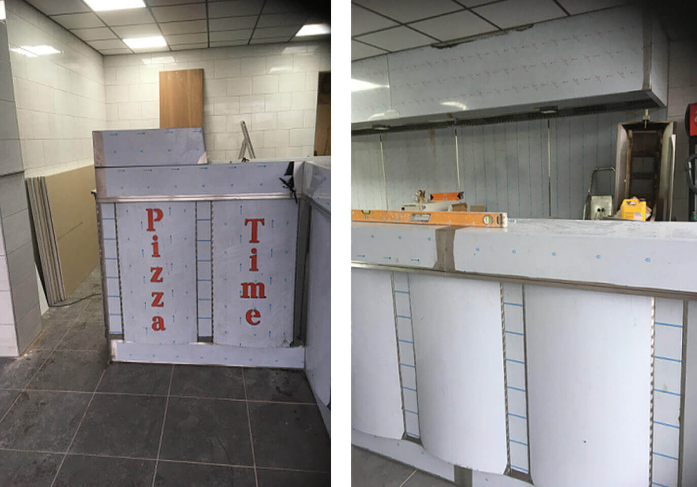 Kitchen counters and service counters fabrication