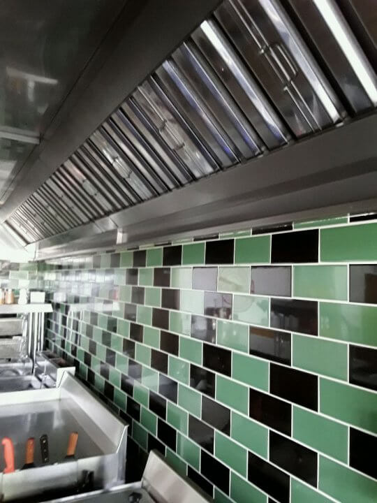 Kitchen wall cladding by Dolphin Fabrications