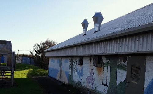 Stainless Steel external ventilation on Leasowe Comm Centre