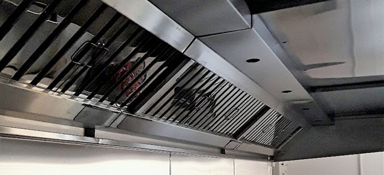 stainless steel ventilation canopy