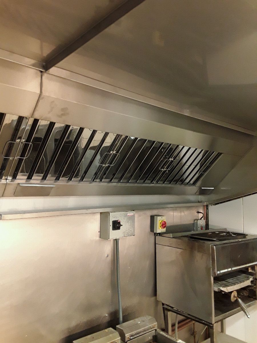New stainless steel canopy fitted