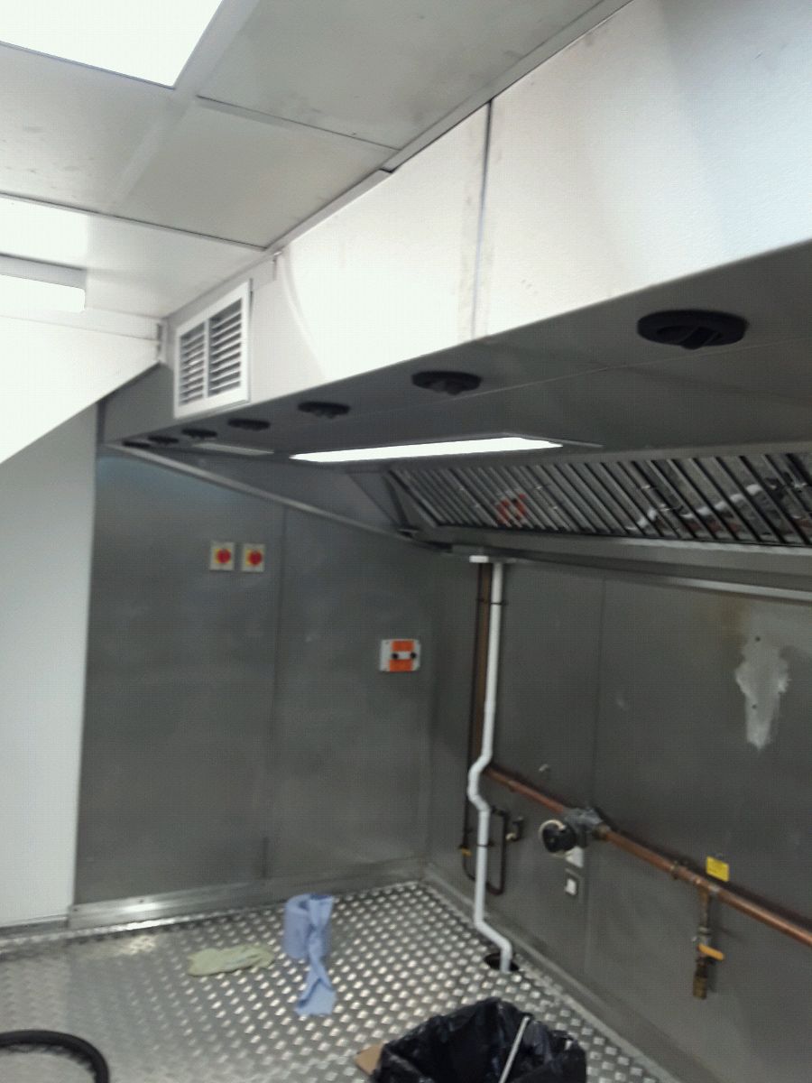 A bespoke stainless steel canopy